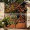 corten steel villas metal fencing gate for backyard
