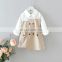 Children's clothing 2020 autumn new girl Korean fashion stitching windbreaker long sleeve dress