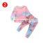 Autumn Kids Boy Girls Tie-Dye Clothes Set Spring Long Sleeve Pullover O-neck Tops T-shirt Pants 3Pcs Outfit for Infant Baby 1-6Y