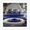 8 seat air pop up Offshore inflatable floating bar with sun cover tent for leisure recreation