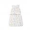 Print Zipper Summer Knitted Organic Cotton Sleeping Bag For Baby