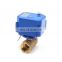 5v 3.6v 12v 24v 110v 220v DN15 DN20 CWX-15n Electric Actuator Brass  Ball Valve Electric Ball Valve for twater treatment