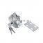 Factory Price Stainless Steel Satin Mirror Frameless Glass Sliding Door Key Lock