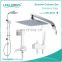 Modern Commercial Bathroom Faucet Brass Square Rain Shower Set Thermostatic Shower Mixer