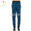 Men winter wool knit intarsia pants