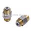 PM 4MM 6MM 8MM 10MM 12MM Brass Pneumatic Tube Hose Isolation Plat Direct Connector White Pneumatic Fitting