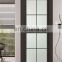 Customized color aluminum frosted glass swing bathroom doors