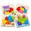 Bright Vibrant Color Wooden Puzzles for Toddlers Boys & Girls Educational Toys Gift with Cutes Patterns