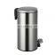 New-developed Bathroom Waste Bins Stainless Steel 5L Dustbin Square Round Shape Metal Trash Bin
