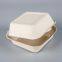 Sugarcane bagasse take out 6*6 food container  bgasse