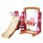 New Design Colorful Kids indoor plastic play slide with swing combined toy for Children