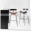 Black Metal Tall Table Restaurant Furniture Iron Luxury High Bar Stool Bar Chair