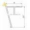 Shower Room Aluminum Profile Customized 6463 alloy Furniture Aluminium Profiles