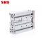 SNS MGPM Series triple rod pneumatic compact guide air cylinder with magnet