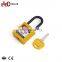 High Security Insulation Shackle Copper Cylinder Nylon Lock Safety Padlock