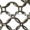 Stainless Steel 304 316 316L  Chain Ring Metal Curtain Mesh For decorative