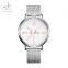 SHENGKE Steel Mesh Band Watch K0050L Soft Wear Office Lady Quartz Watches Sliver Simple Design Girls Watch