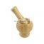 Wood Mortar and Pestle Bamboo Guacamole Bowl Shell Garlic Mortar Pepper Press Mincer Grinder Chopper Crusher Mixed Kitchen