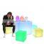 LED Cube 60CM Plastic 2022 New Wholesale Garden Solar Light Decoration Huel Bar and Pub Cube Table LED Cube Chair