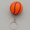 Pu Foam 4CM Basket Ball Anti Stress Ball Keychain for Sports Fans and Stress Relief