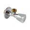 Two-Way Angle Valve Brass Polished and Chrome Plated for Sanitary Ware pipe