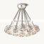 Luxury American Decorative Brass Celling Lights BOULE DE CRISTAL CLEAR GLASS GRAND SCONCE for Hotel