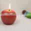 unique Christmas red apple candle for home decoration