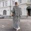 New Fashion White and Black Long Houndstooth Coat Women's Trench Coat Winter Clothes Long Coats for Women