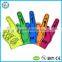 cheering eva sponge foam hand with silk printing