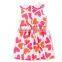 2016 hot selling latest fashion Girls red heart dresses summer
