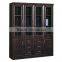 bookcase 4 door beech color bookshelf