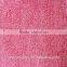 red cationic pv plush fabric