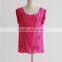 Best quality customized 100% polyester women no sleeve t-shirt top