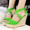 Open Toe Summer Style Women Sandals Lace Up Ladies Shoes Women Wedge Sandals Cutouts Gladiator Sandals Women Zapatos Mujer                        
                                                Quality Choice