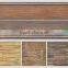 Concrete rustic wood paneling