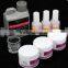42 Acrylic Powder Brush Glitter Clipper File Nail Set