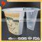 Lowest Price FDA Standard Special 220ml Plastic Yogurt Cup with Honey Sauce