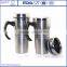 Custom Eco-friendly Stainless steel 16 oz coffee thermos travel mug with handle