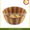 Soiled bamboo bowl, bamboo salad bowl