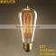 Antique tungsten filament Edison light Clear Bulb 220V ST64