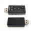7.1 Channel Microphone (Mic) In and 3.5mm Speaker Out USB Sound Card