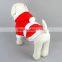 red hotsales pet application clothes merry christmas pet dog clothes