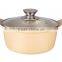 Die-casting high quality pan ceramic sauce pot casserole cookware set