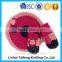 Baby high quality cute knit crochet flower beret hat and glove set