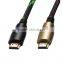Up to 30m Shockproof nets double ring male to male gold plated HDMI cable