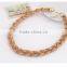 Metal Jewelry Luxurious European and American Fashion Exaggerated Leather Cord Short Necklace for Ladies