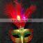 vacuum formed factory direct sale party mask light up glitter party mask