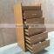 Antique Chests of Drawers Wooden Grain Color Drawer Storage Cabinet With 5Layers