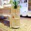Unique design single corner storage shelf waterproof wooden bathroom rack