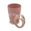 Plastic pink bath accessory toothbrush holder